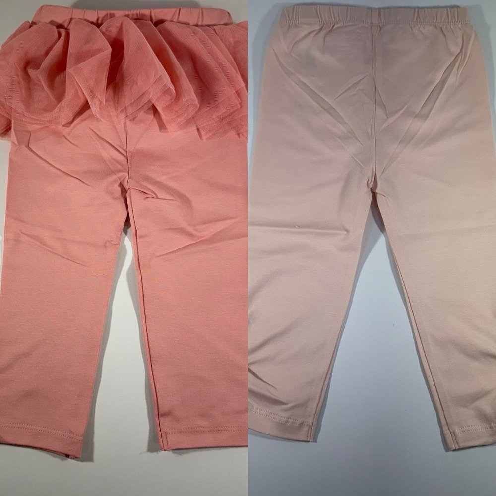 NWT Gymboree Set of Two Cotton Pants Girl's Size 9-12 Months Pink‎ Tutu Ballet